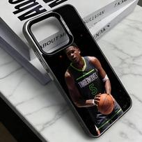 A-Anthony Edwards dėklas telefonui iPhone 17,16,15,14,13,12,11 Plus,Pro Max,XS, Spalvingas Sidabrinis Juodas Dangtelis iPhone12PRO