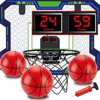 Basketball Hoop Indoor for Kids (4-12 Years Old), Over The Door Basketball Hoop with Scoring, Countdown and Music Accompaniment