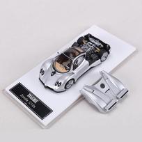 LMF 1:64 Zonda C12s Alloy Model Car Magnetically Attracted Engine Cover Can Be Removed sidabras