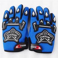 TDPRO Full Finger Motorcycle Gloves Child Luvas Motocross Luvas Motorbike Guantes Kids Racing Moto Gloves M mėlyna