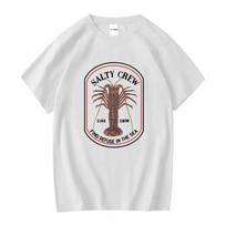 Salty Crew Spiny T Shirt Light Blue Long or Short Sleeves Vintage Washed Unisex Stylish Fashion Soft Breathable Graphic S įvairiaspalvis