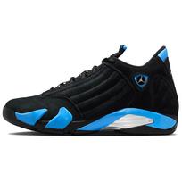 Jordan Air Jordan 14 Vintažiniai krepšinio batai Unisex Juodi Mėlyni 487471-007 44.5