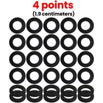 Black Rubber Flat O-ring Washers Shower Plumbing Hose Pipe Bellows Tube Sealing Gaskets Waterproof Faucet Washer Fasteners 30pcs