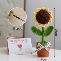 Sunflower Pen Crochet Pencil Decorations Decorations Stationery Pens Graduation Gifts Teacher's Day Gift Children's Day Gift