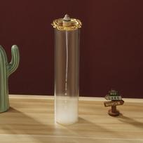 Backflow Incense Holder for Cone Incense Glass Incense Burner with Removable Glass Ash Catcher for Aromatherapy and Meditation