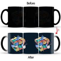 Magic Color Changing Chameleon Mug, Heat Sensitive Cup Coffee, Tea, Milk, Cups for Gifts, Drinkware, Cute, Creative, Car, Beauty 350ml