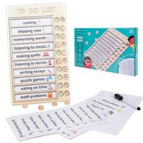 Children Daily Task Planning Board Montessori Toys to Do List Chore Chart Planner Check Wooden Education Toys KIds Checklist
