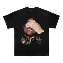 Michael Jackson Unisex Medvilniniai Marškinėliai Retro HipHop Stiliaus Juodi Vasariniai Trumpomis Rankovėmis M beige