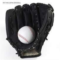 Lauko sportas 2 spalvos Beisbolo pirštinė Softballo treniruočių įranga Dešinė ranka Suaugusiam vyrui moteriai Treniruotis, Juoda 11,5 colio