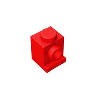 60pcs 4070 Modified 1 x 1 with Headlight Bricks Collection Bulk Modular Toys For Technical MOC DIY Figure Buildings Blocks raudona