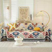 Nordic Style Printed Sofa Cover Blanket - Universal Fit for All Seasons and Sizes 90x90cm