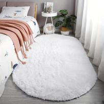 [Oval Carpet] Oval Bedside Carpet | Bedroom Bed End Mat, Living Room Coffee Table Mat 60*160cm