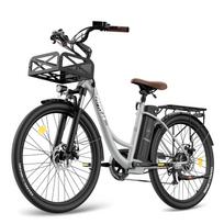 Elektrinis dviratis FAFREES F26 Ilgalaikis 26  250W Variklis Elektrinis Dviratis Suaugusiems Didžiausias Greitis 25Km/h 36V 25AH Nuvažiuojamas Atstumas 200Km Keliamoji Galia 150KG 36V 25AH pilka