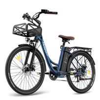 Elektrinis dviratis FAFREES F26 Ilgalaikis 26  250W Variklis Elektrinis Dviratis Suaugusiems Didžiausias Greitis 25Km/h 36V 25AH Nuvažiuojamas Atstumas 200Km Keliamoji Galia 150KG 36V 25AH mėlyna
