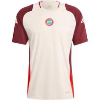 Adidas FC Bayern FW24 Tiro 24 Pro Fashion Casual Logo Short Sleeve Retro Football Shirt Men Tops Dark-Red IS9923 M