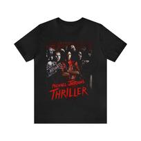 Michael Jackson Marškinėliai, Thriller T-shirt, Michael Jackson Unisex Trumpomis Rankovėmis Unisex T-shirt S
