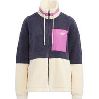 adidas Originals Spalvotas Fleece Striukė Tamsiai Mėlyna Violetinė Balta Moteriška HR3455 M black