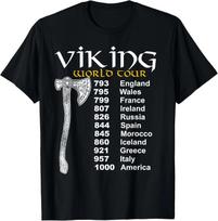 Vikingų pasaulio kelionės dovana Unisex marškinėliai L