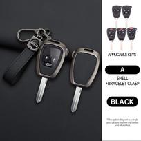 Zinc Alloy Car Key Case Cover For Jeep Wrangler Jk Commander Grand Cherokee Chrysler Pacifica Aspen 300 Dodge Caravan Accessorie