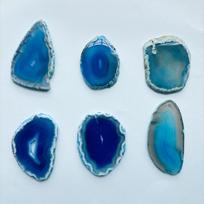 10pcs Natural Agate Geode Polished Irregular Crystal Slice Stone With hole DIY Pendant Mineral Home Decoration Healing Crystal 30mm