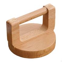 Spausdinimo Baren Blokas Medinis Spaudos Įrankis Rankinis Presas Buko Mediena Round Handle