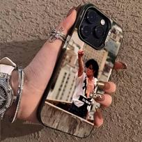 M-Michael J-Jackson dėklas telefonui iPhone 17,16,15,14,13,12,11,Pro,X,Xs,Max,Plus Atsparus smūgiams dėklas iPhoneXSMAX