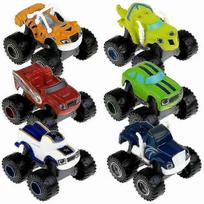 6 vnt./rinkinys Blaze Monstrų Mašinos Transporto priemonės Metalinės Diecast Žaislinės--