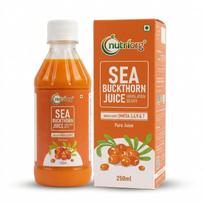 NutriOrg Grynos šaltalankių sultys 250 ml | 100% Himalajų uogų minkštimas | Omega 3,6,7,9 ir vitaminas C | Geriausia imunitetui & Turtinga antioksidantų | Be pridėtin