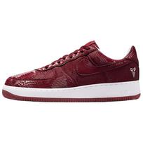 Nike x Kobe Bryant Air Force 1 Kvėpuojantys žemi krepšinio/riedlenčių batai Vyriški Raudoni Balti IB0018-600 42.5