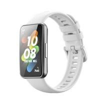 For Huawei Band 7 / Honor Band 7 Pure Color Silicone Watch Band For Huawei Band 7 / Honor Band 7 balta