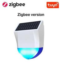 Tuya Smart For Zigbee/Wifi Siren Alarm Waterproof Outdoor With Solar And USB Power Supply Optional 95dB Remote Control