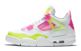 Jordan 4 Retro Baltos Citrinos Rožinės GS CV7808-100 36