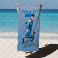 Futbolo žvaigždė Ronaldo Paplūdimio rankšluostis Plaukimas Vonia Lauke Mėgėjui Greitai džiūstantis Dovana Baseinas Kelionė Atostogos Minkštas Stovyklavimas Futbolas Sportas Karštas 50X100CM