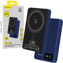 Blavec Power Bank 10000mAh BJ-03 Slim 13,5mm – Type C – 22,5W magnetic Magsafe 3 in 1 (PBBJ03-MC10N) mėlynos spalvos aluminum
