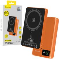 Blavec Power Bank 10000mAh BJ-03 Slim 13,5mm – Type C – 22,5W magnetic Magsafe 3 in 1 (PBBJ03-MC10O) oranžinės spalvos aluminum