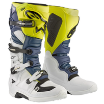 HUSQVARNA batai Tech 7MX batai balti/mėlyni/geltoni