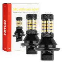 Dienos žibintai LED su posūkio signalu 2in1 PY21W AMIO-02451