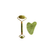 Palsar 7 Light Green Xiuyan Jade Roller & Gua Sha Set - veido masažo rinkinys, sudarytas iš veido volelio ir gua sha akmens