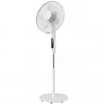 Pastatomas ventiliatorius su 15 valandų laikmačiu, 85° osciliacija, LED valdymo skydeliu, nuotolinio valdymo pulteliu, baltas