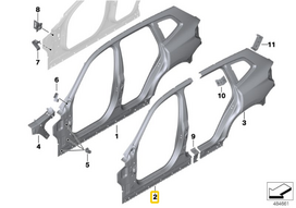 Bmw X3 G01 F97 Stovas Kolonas Su Kairiu Slenkstu 41007494061 Originalus
