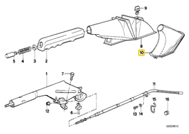 Bmw E34 Kairysis Led Galios Šviesos AHL Originalus 63115A783F3