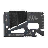 Azymut Tool Card Multitool Daugiafunkcinis įrankis – išgyvenimo žemėlapis