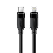 USB kabelis Acefast C16-01 USB-C to Lightning 1.2m juodas