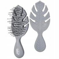 Wet Brush Go Green Mini Detangler Grey - kompaktiškas, kelionėms pritaikytas plaukų šepetys