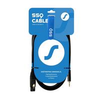 SSQ XLRMi0,5 – XLR female – Jack stereo 3,5 mm kabelis, 0,5 m