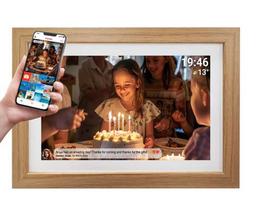 Denver PFF-1543LW digital photo frame, light brown, 39.6 cm (15.6"), touchscreen, Wi-Fi
