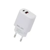 Beline Wall Charger | 30W | GaN | USB-C, USB-A | White