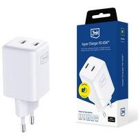 3mk Hyper Charger PD 45W GaN QC4+ PPS 2C Super-Fast Charge 2.0 biała