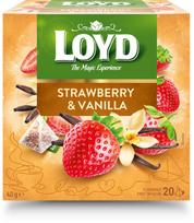 Vaisinė arbata LOYD, braškių ir vanilės skonio, 20 x 2g