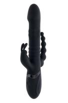 Triušio vibratorius Playboy Big Bunny Energy, juodas